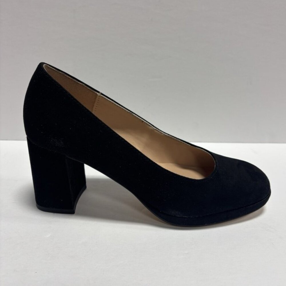 Bandolino Women’s Cooler Black Block Heel Pumps, Size 6.5 M